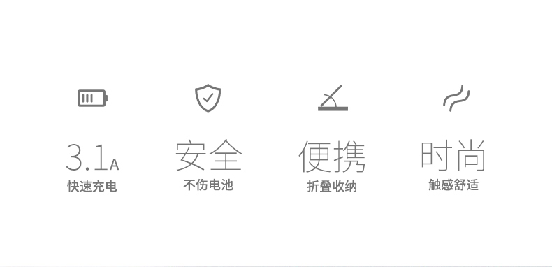 綠聯(lián)竹節(jié)款USB充電頭，可折疊設計便攜旅行充電頭