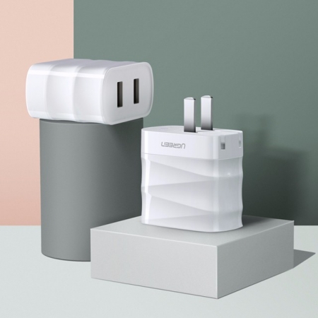 綠聯(lián)竹節(jié)款雙USB充電頭